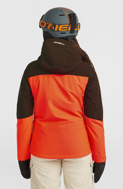 FWC'Cruz Triple Snow Jacket Women Coffee Bean Colour Block