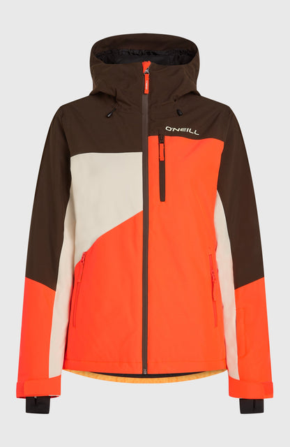 FWC'Cruz Triple Snow Jacket Women Coffee Bean Colour Block