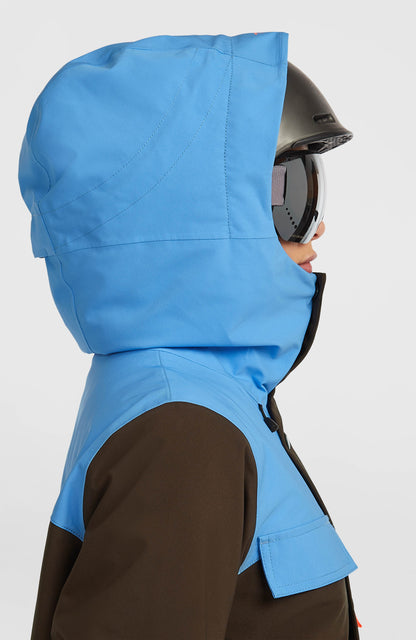 FWC'Peak Pro Snow Jacket Women Blue Poppy Colour Block