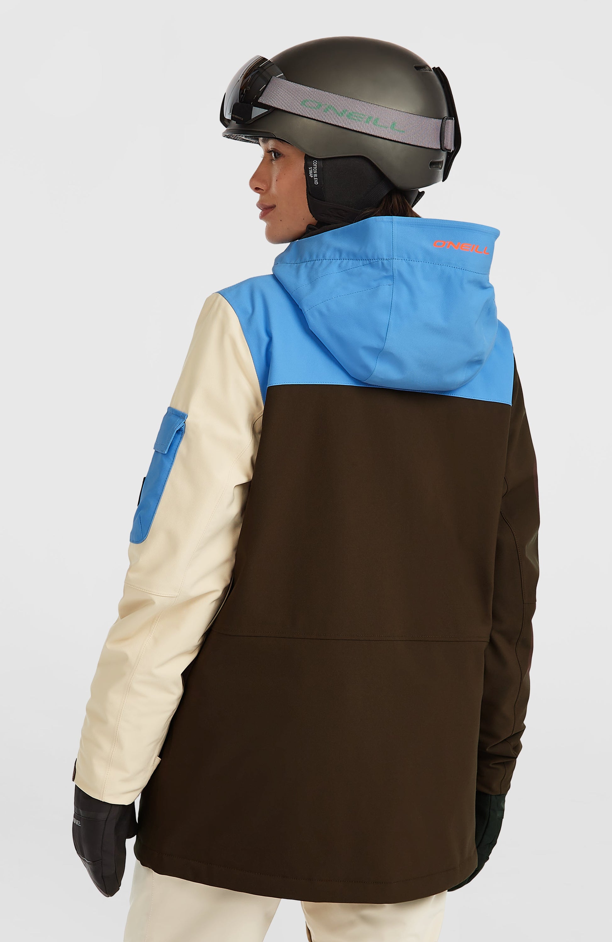 FWC'Peak Pro Snow Jacket Women Blue Poppy Colour Block