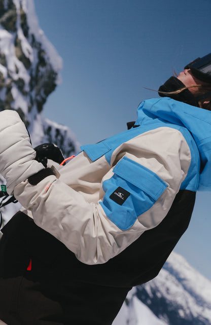 FWC'Peak Pro Snow Jacket Women Blue Poppy Colour Block