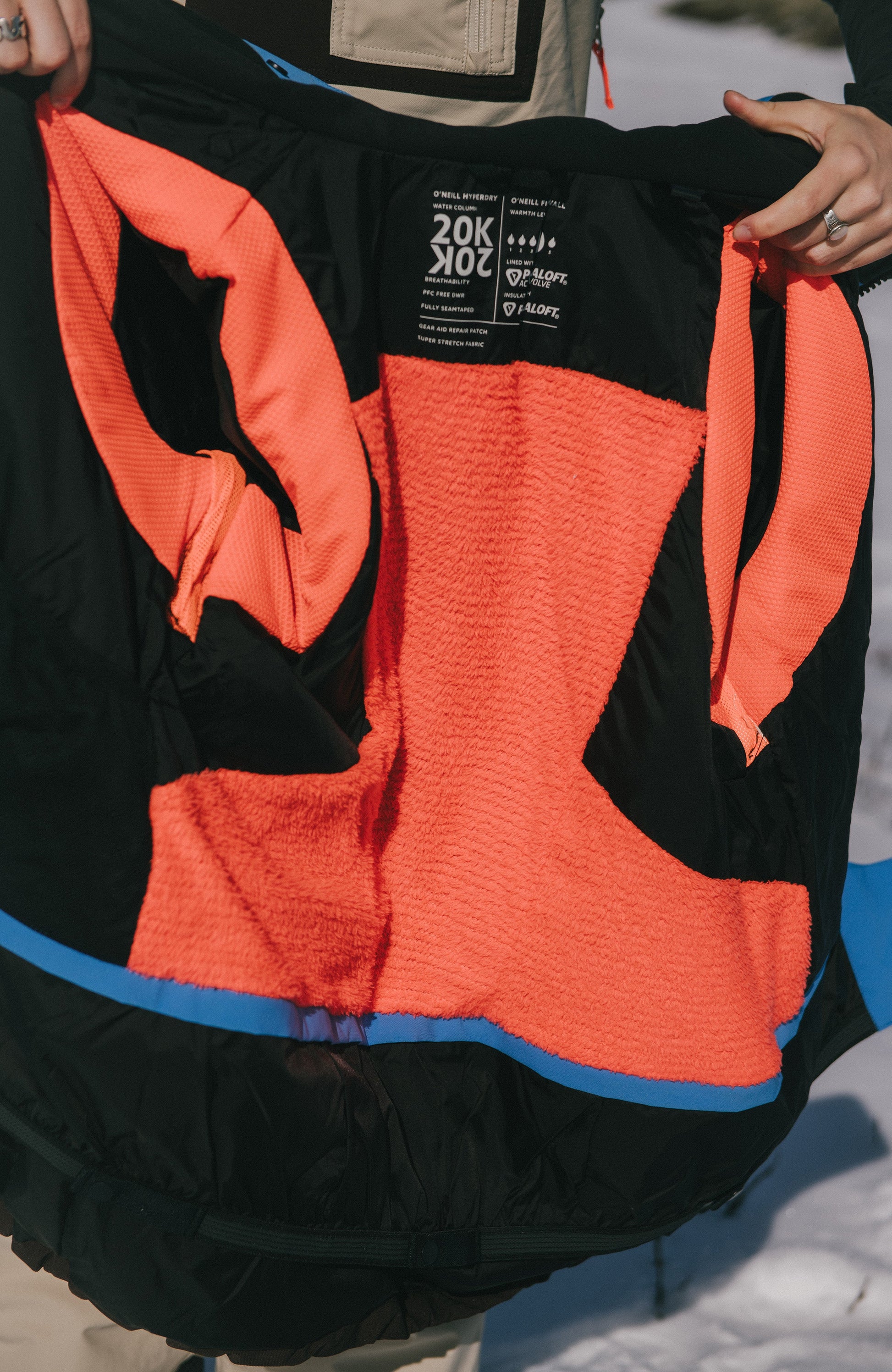 FWC'Peak Pro Snow Jacket Women Blue Poppy Colour Block