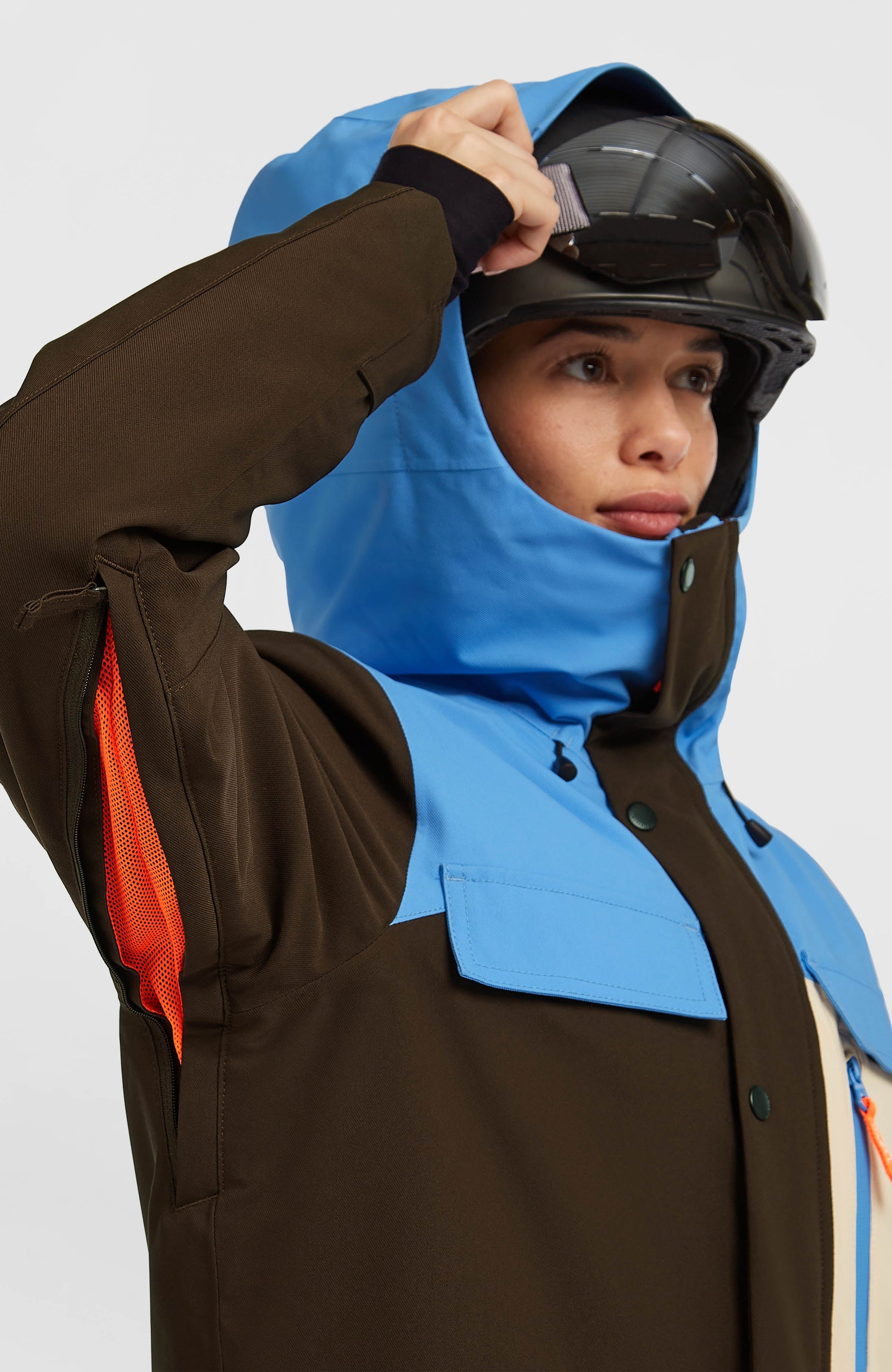 FWC'Peak Pro Snow Jacket Women Blue Poppy Colour Block