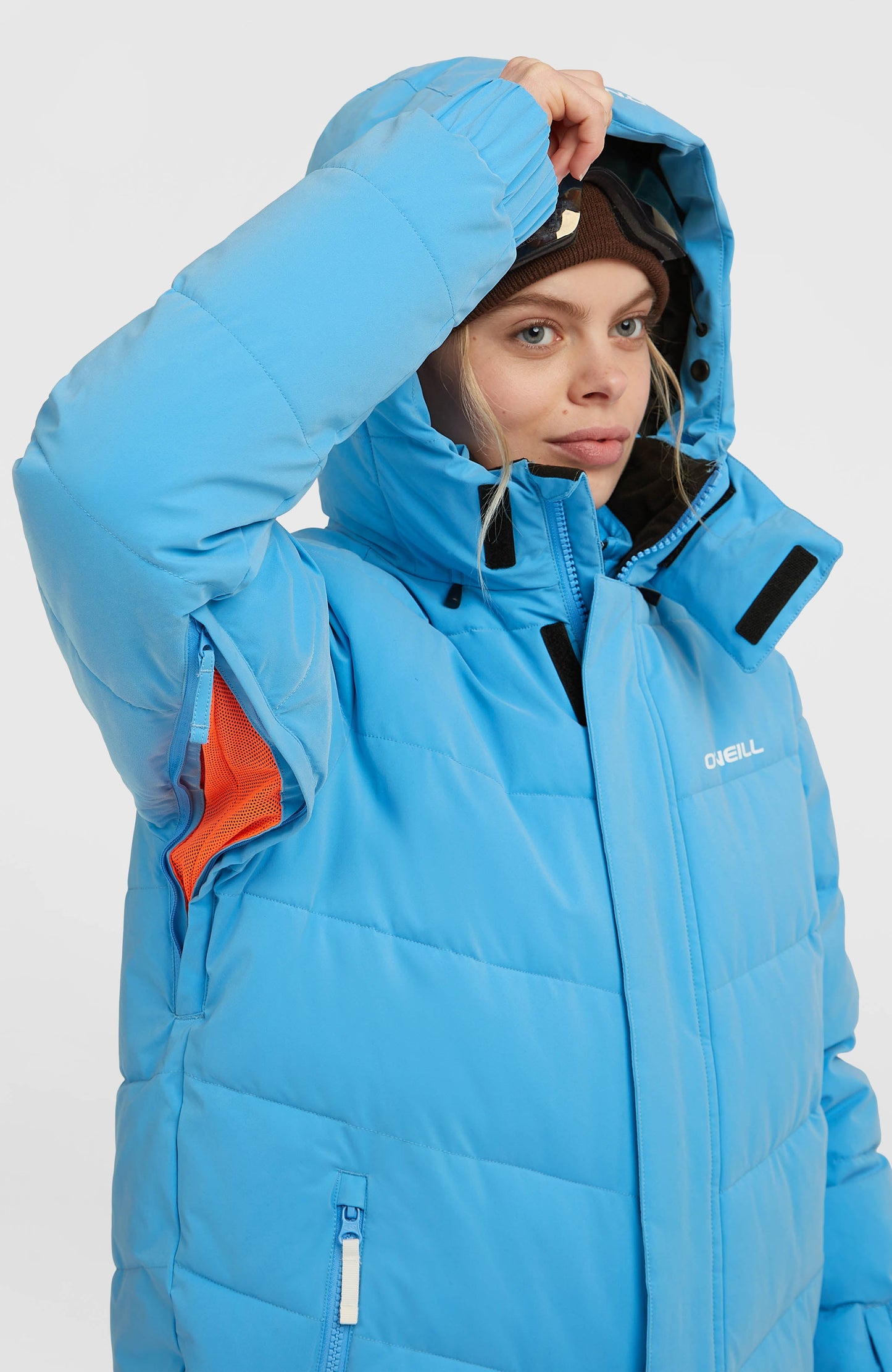 FWC'Cruz Hybrid Puffer Snow Jacket Women Blue Poppy
