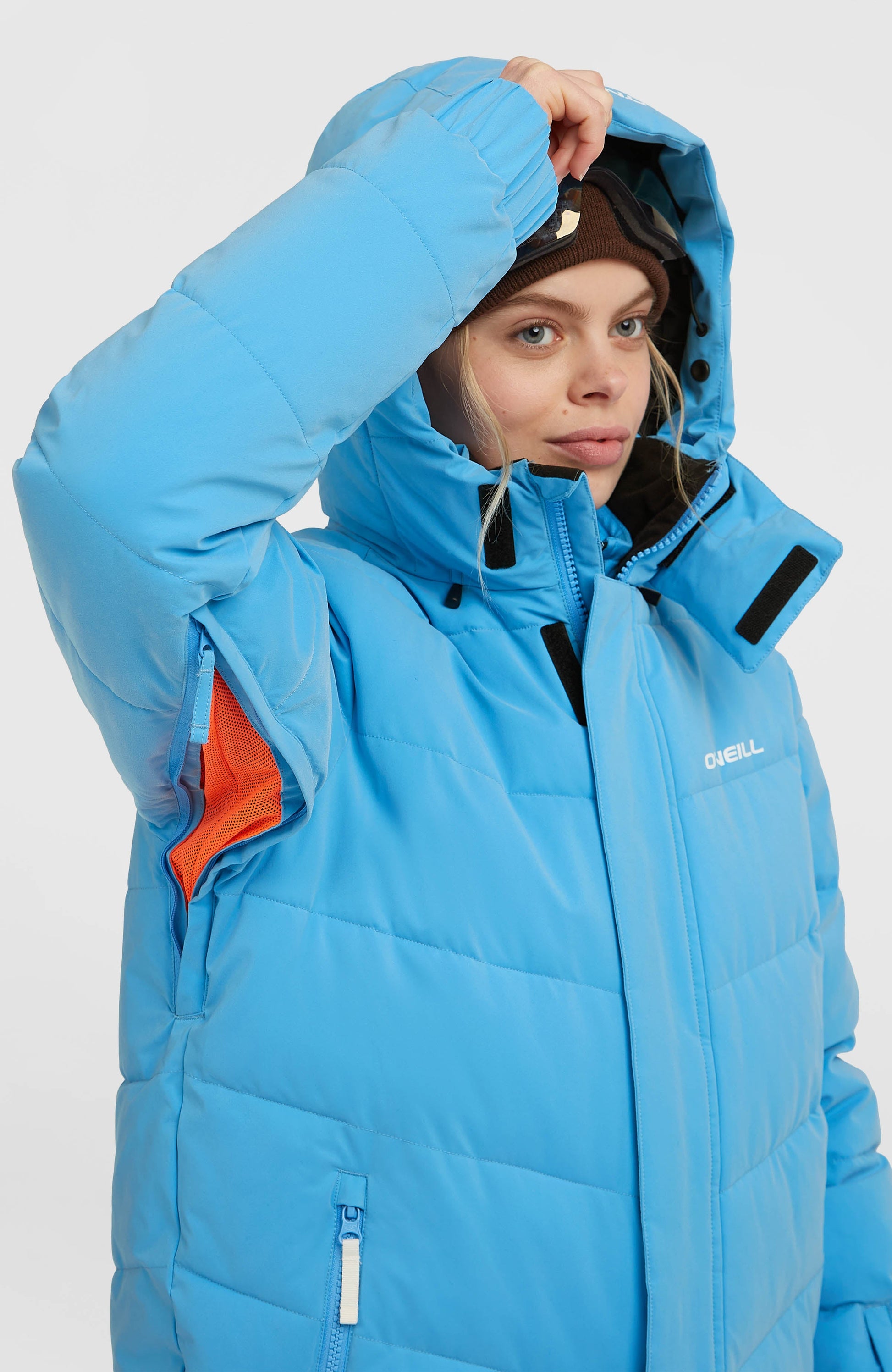 FWC'Cruz Hybrid Puffer Snow Jacket Women Blue Poppy