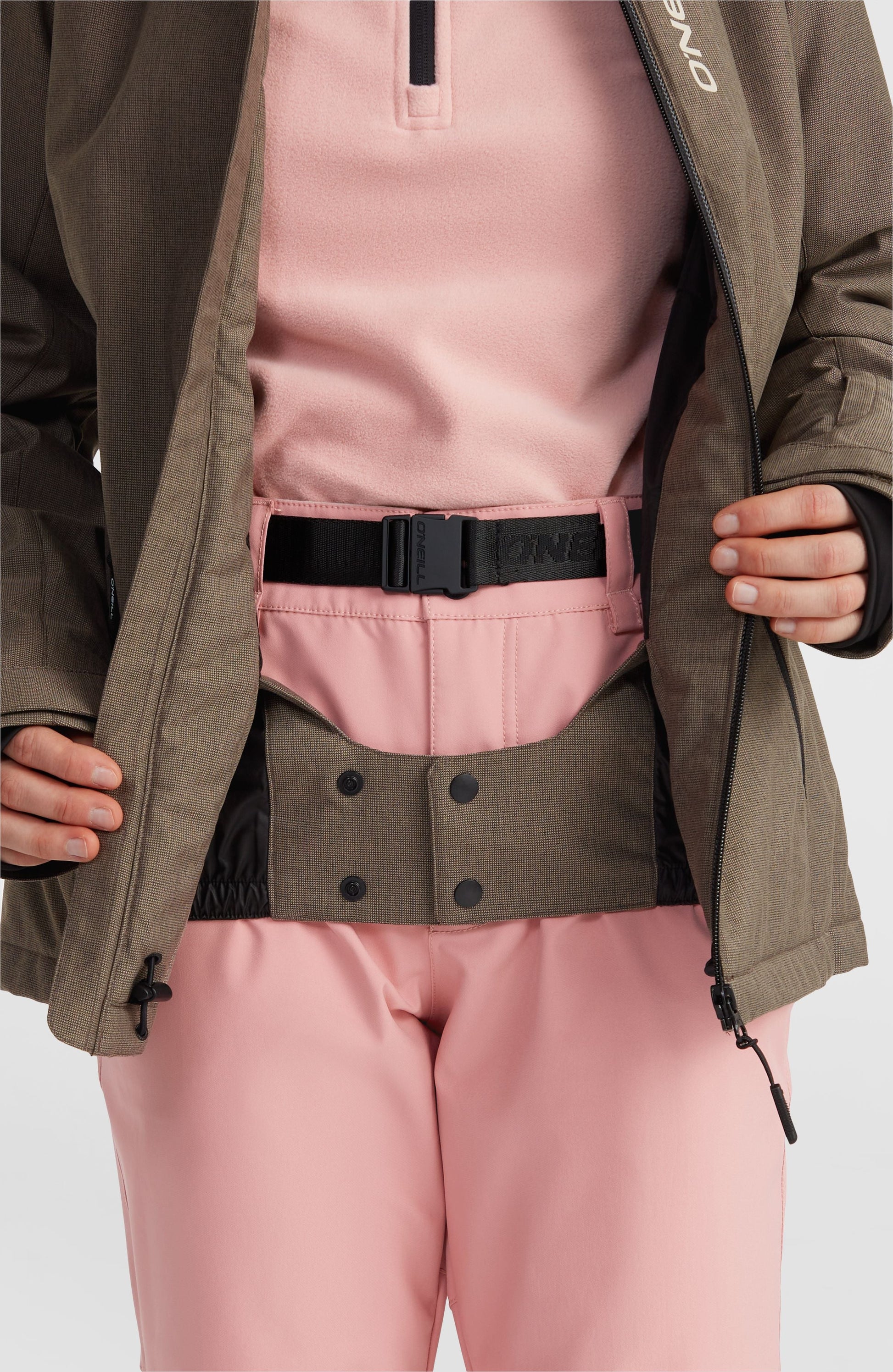 Stuvite Snow Jacket Women Concrete