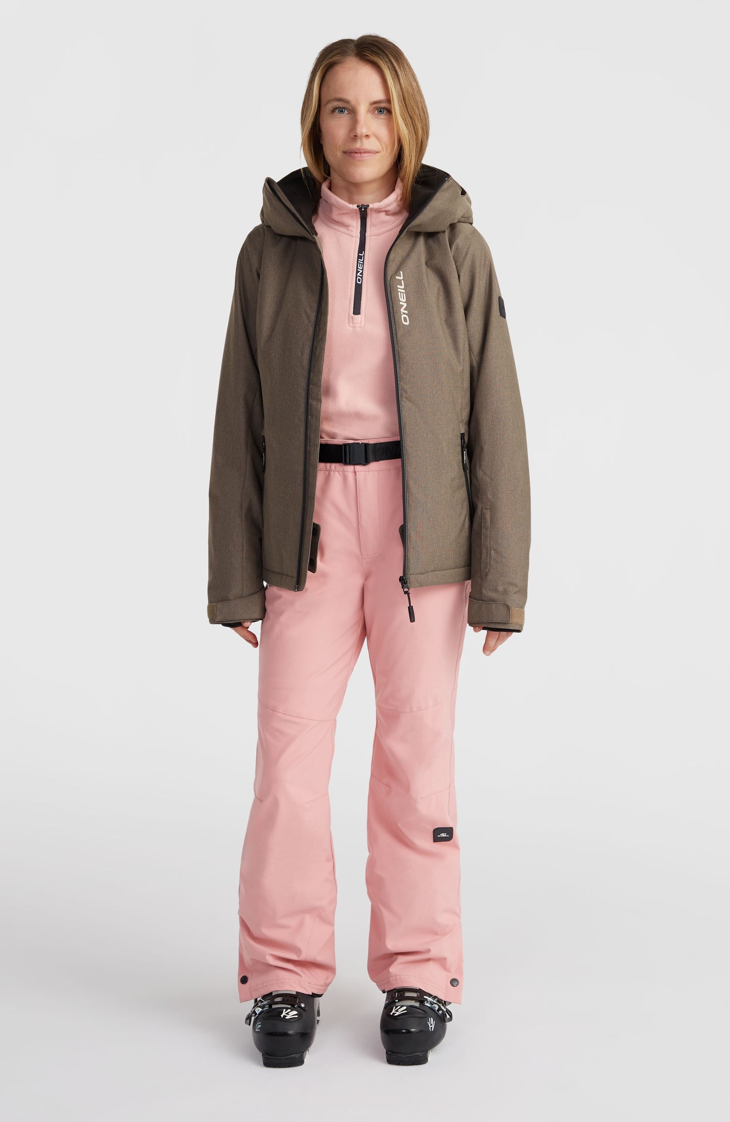 Stuvite Snow Jacket Women Concrete