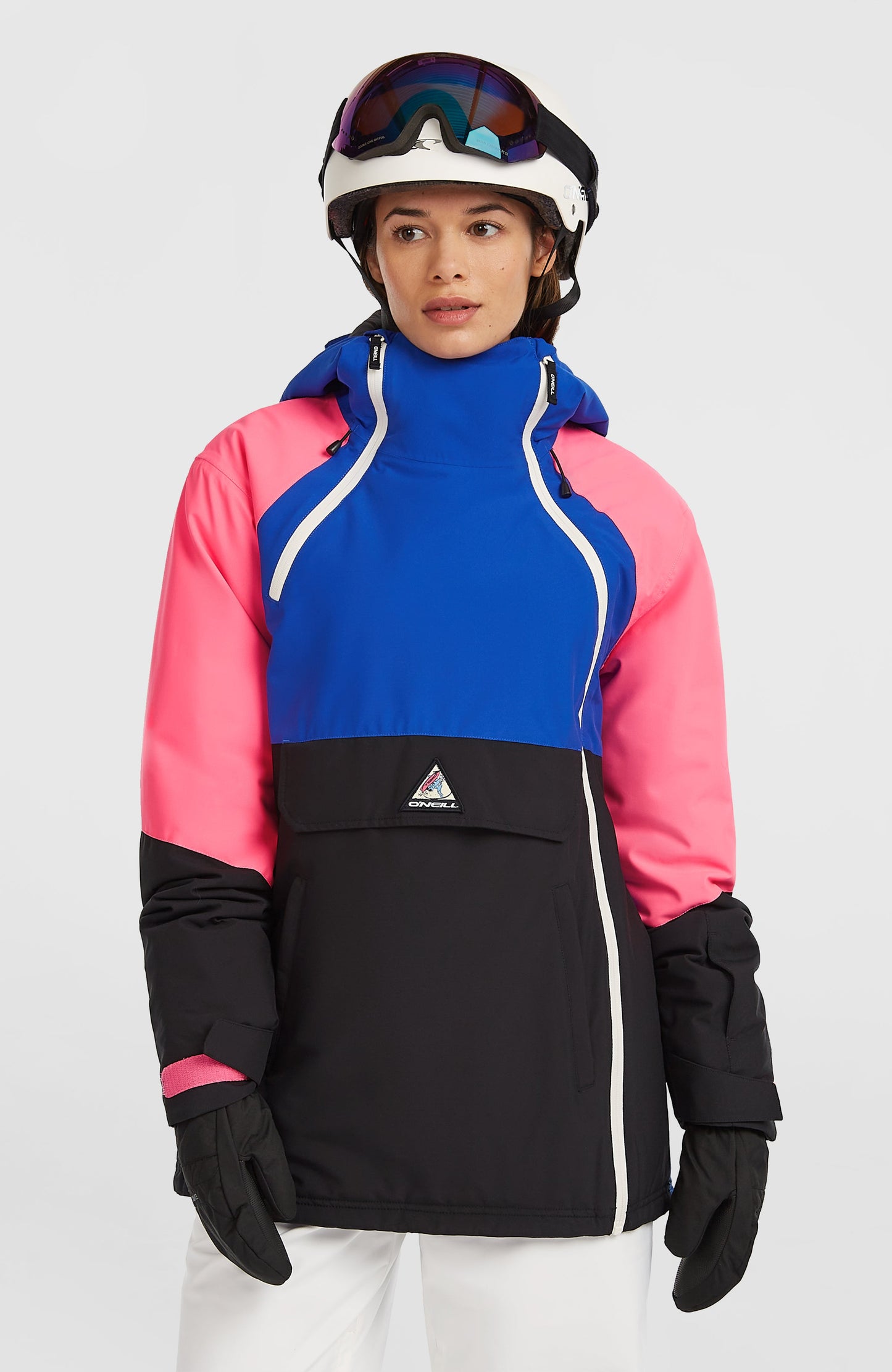 FWC'Play Asymmetric Snow Jacket Women Active Blue Colour Block