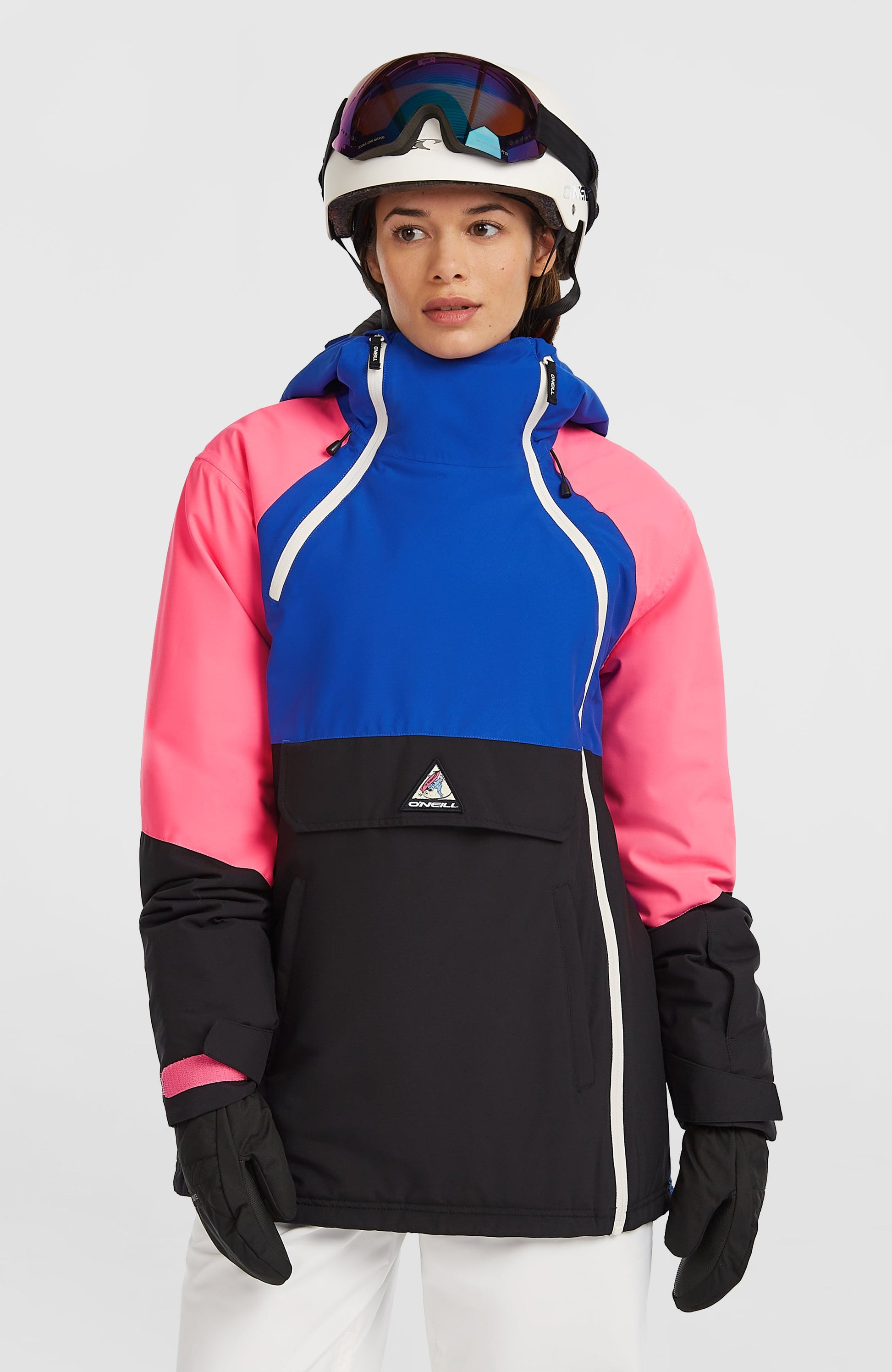 FWC'Play Asymmetric Snow Jacket Women Active Blue Colour Block