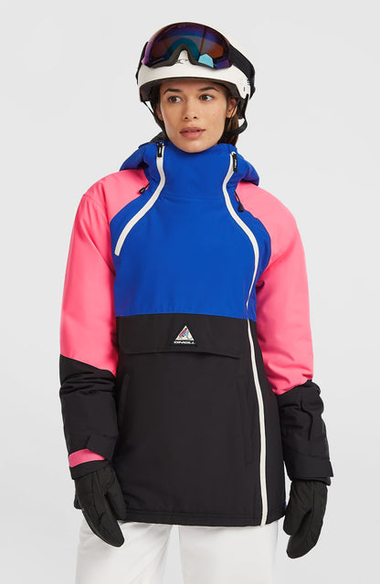 FWC'Play Asymmetric Snow Jacket Women Active Blue Colour Block