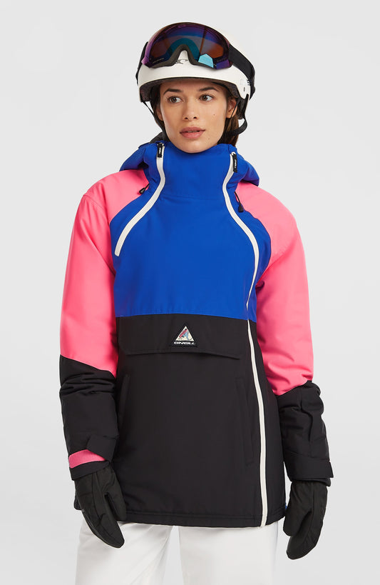 FWC'Play Asymmetric Snow Jacket Women Active Blue Colour Block
