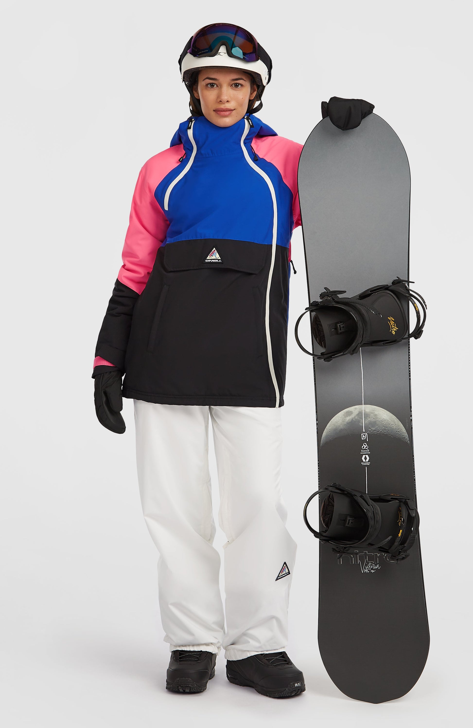 FWC'Play Asymmetric Snow Jacket Women Active Blue Colour Block