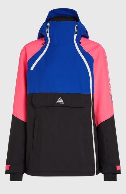 FWC'Play Asymmetric Snow Jacket Women Active Blue Colour Block