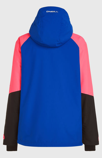 FWC'Play Asymmetric Snow Jacket Women Active Blue Colour Block