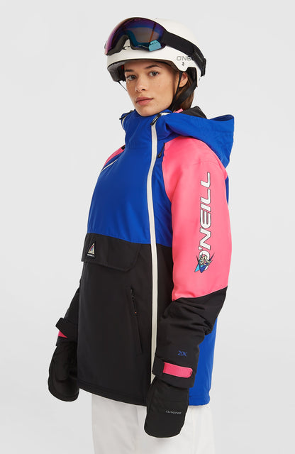 FWC'Play Asymmetric Snow Jacket Women Active Blue Colour Block