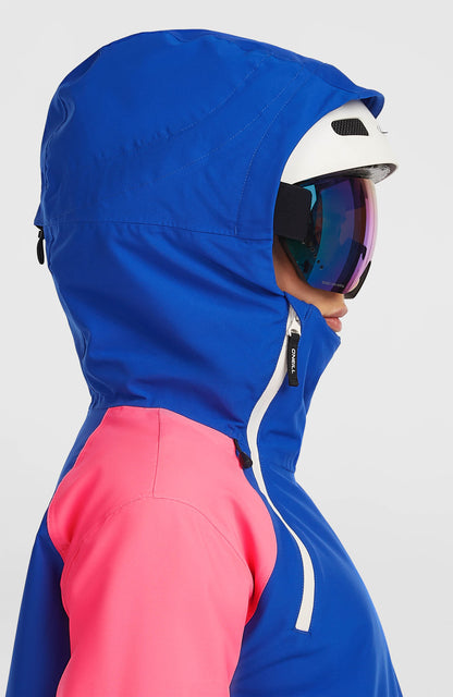 FWC'Play Asymmetric Snow Jacket Women Active Blue Colour Block