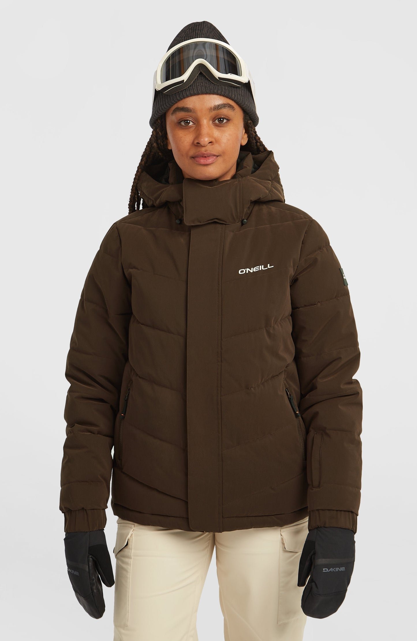 FWC'Cruz Hybrid Puffer Snow Jacket Women Coffee Bean