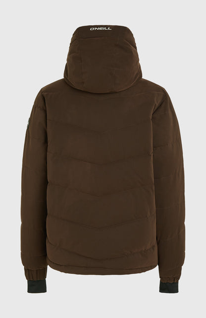 FWC'Cruz Hybrid Puffer Snow Jacket Women Coffee Bean