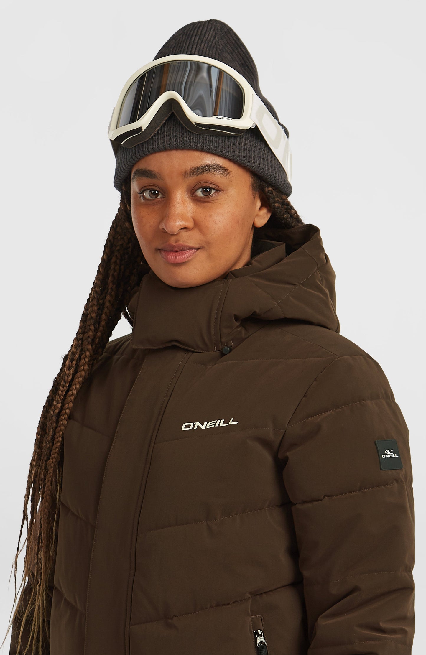 FWC'Cruz Hybrid Puffer Snow Jacket Women Coffee Bean
