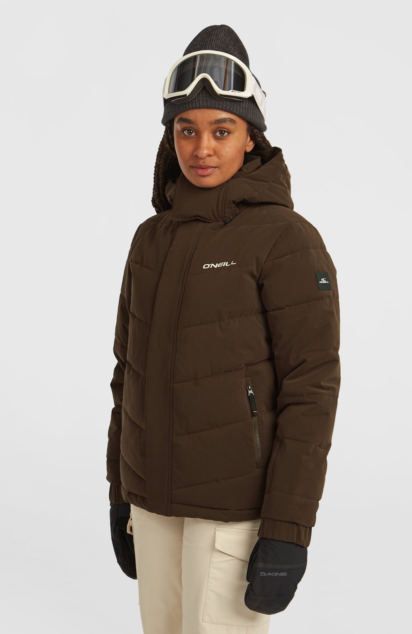 FWC'Cruz Hybrid Puffer Snow Jacket Women Coffee Bean