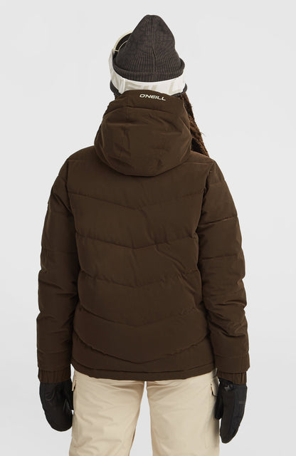 FWC'Cruz Hybrid Puffer Snow Jacket Women Coffee Bean