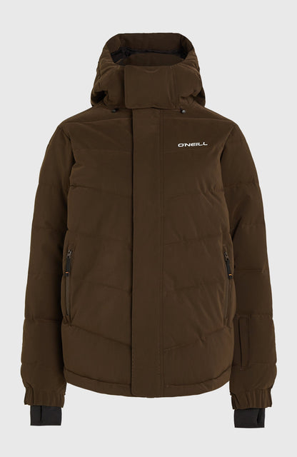 FWC'Cruz Hybrid Puffer Snow Jacket Women Coffee Bean
