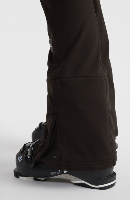Blessed Softshell Hybrid Skinny Snow Pants Women Black Out
