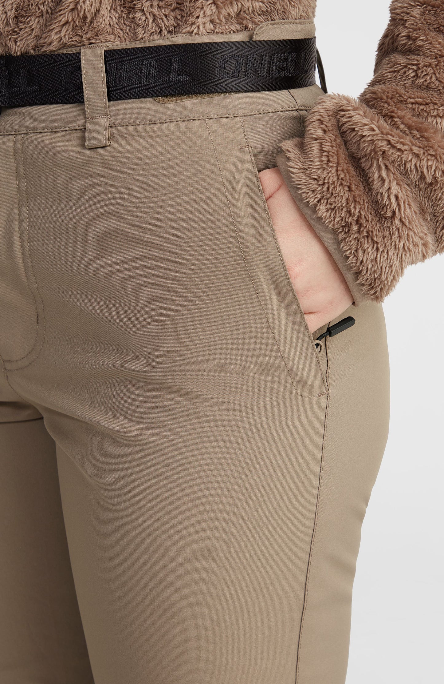 Star Slim Snow Pants Women Concrete
