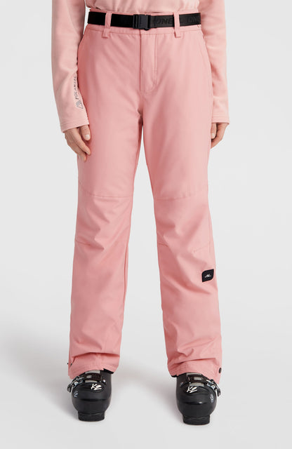 Star Slim Snow Pants Women Genuine Pink