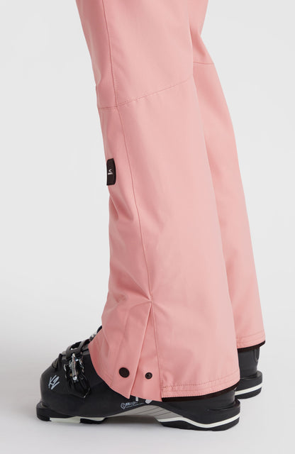 Star Slim Snow Pants Women Genuine Pink