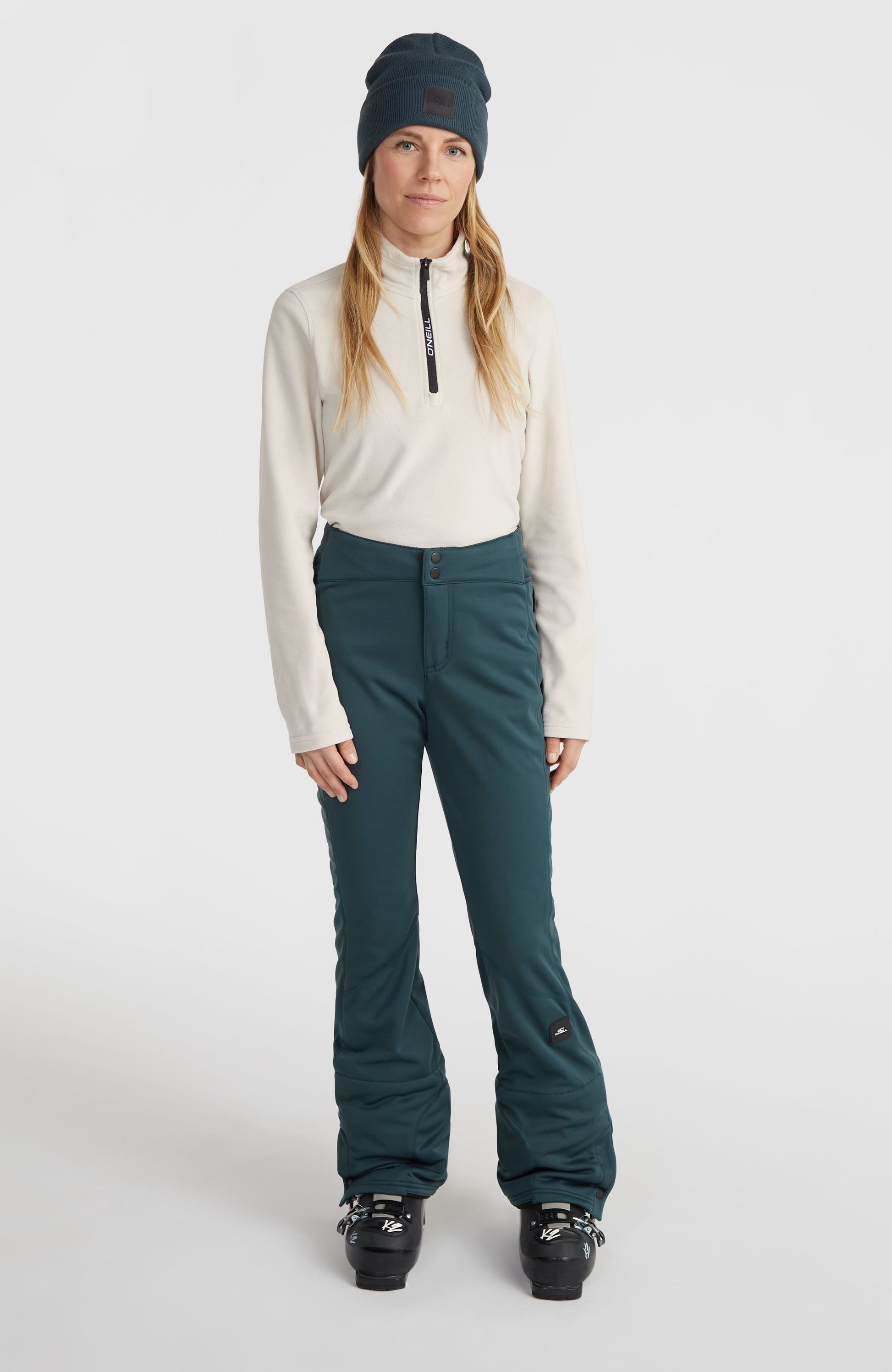 Blessed Softshell Hybrid Skinny Snow Pants Women Alma Steel