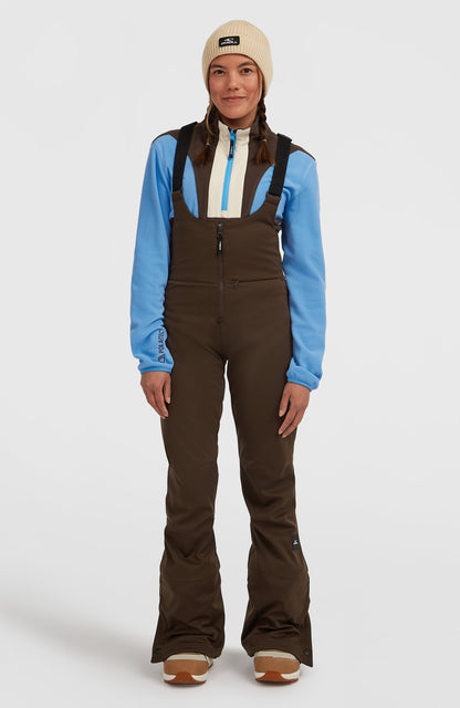 FWC'Cruz Softshell Suspender Snow Pants Women Coffee Bean