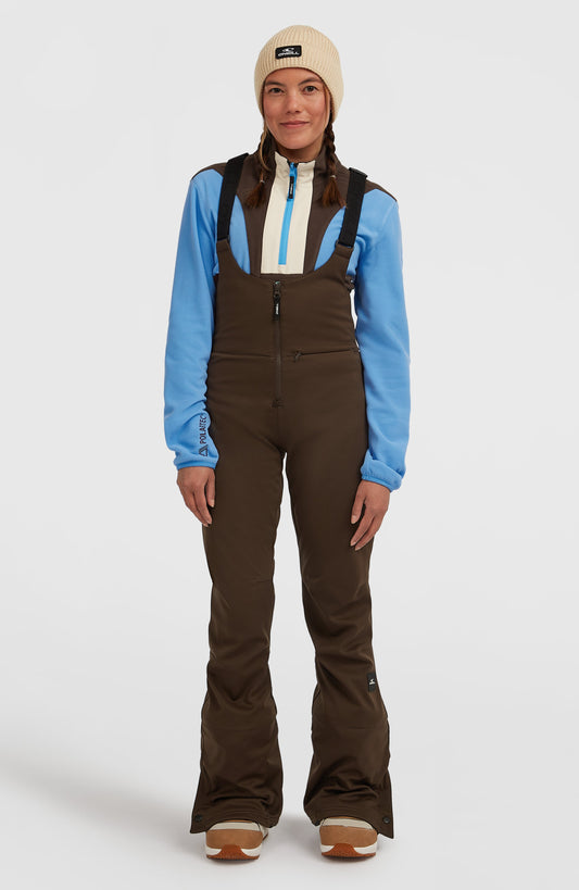 FWC'Cruz Softshell Suspender Snow Pants Women Coffee Bean