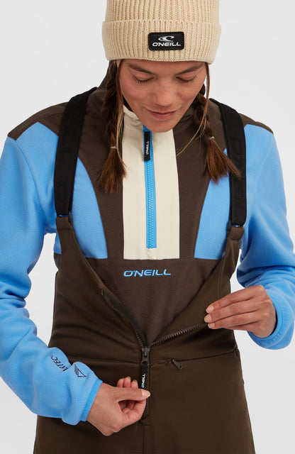 FWC'Cruz Softshell Suspender Snow Pants Women Coffee Bean