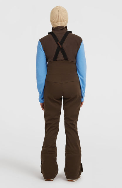 FWC'Cruz Softshell Suspender Snow Pants Women Coffee Bean