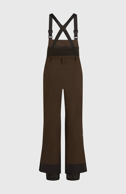 FWC'Peak Bib Snow Pants Women Coffee Bean Colour Block
