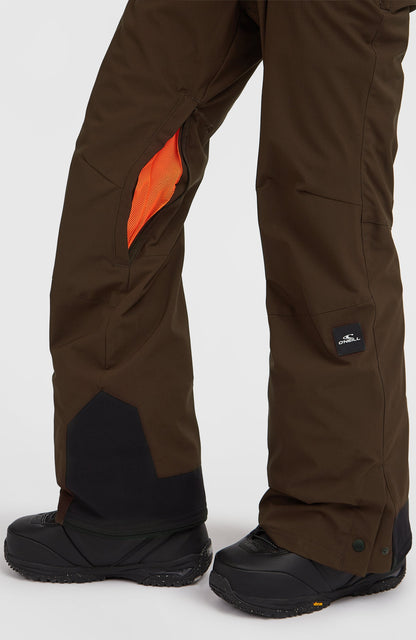 FWC'Peak Bib Snow Pants Women Coffee Bean Colour Block