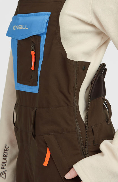 FWC'Peak Bib Snow Pants Women Coffee Bean Colour Block