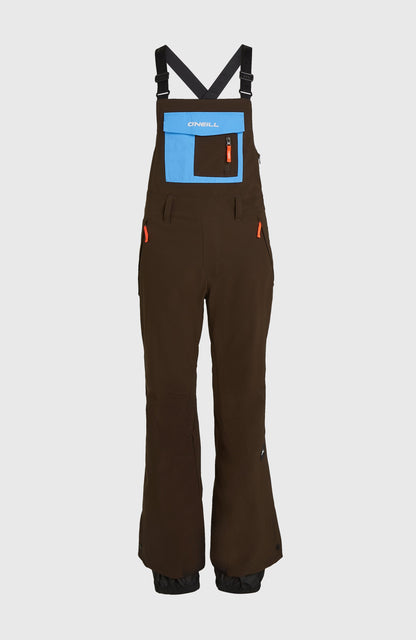 FWC'Peak Bib Snow Pants Women Coffee Bean Colour Block