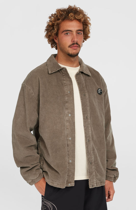 Cord Coach Jacket Men Pure Cashmere