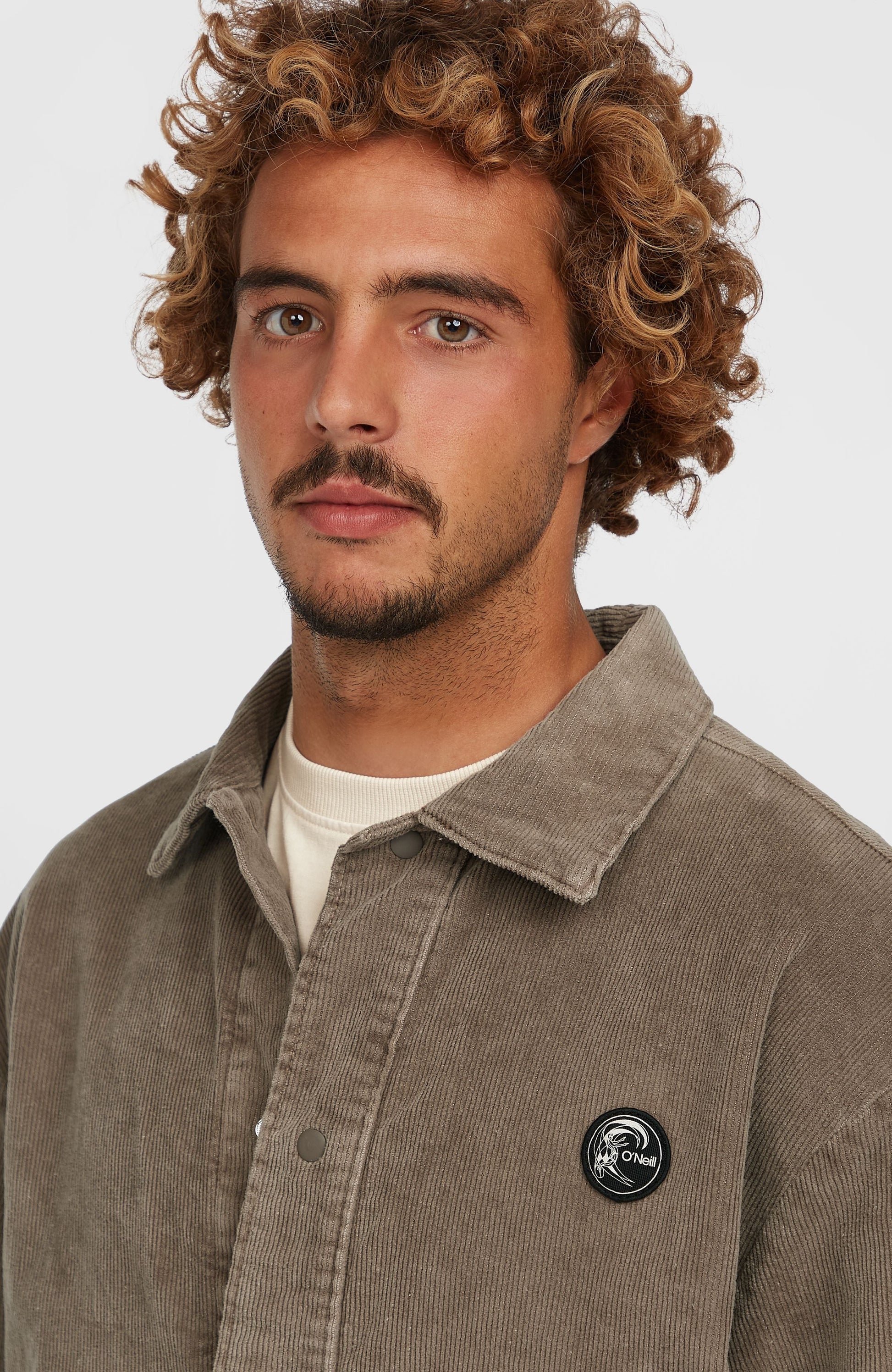 Cord Coach Jacket Men Pure Cashmere