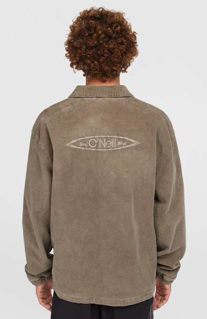 Cord Coach Jacket Men Pure Cashmere