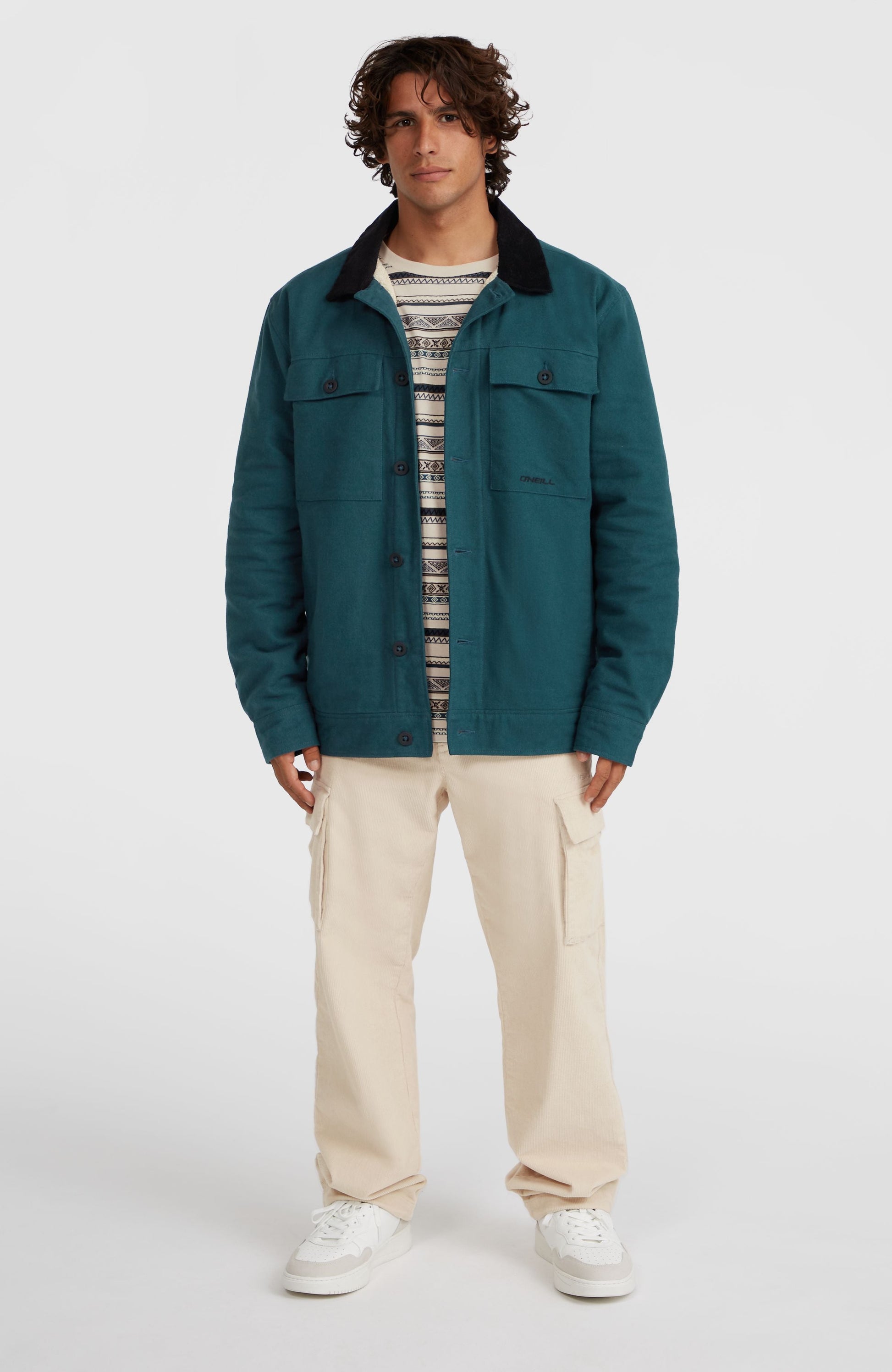 Fleece-Lined Jacket Men Alma Steel