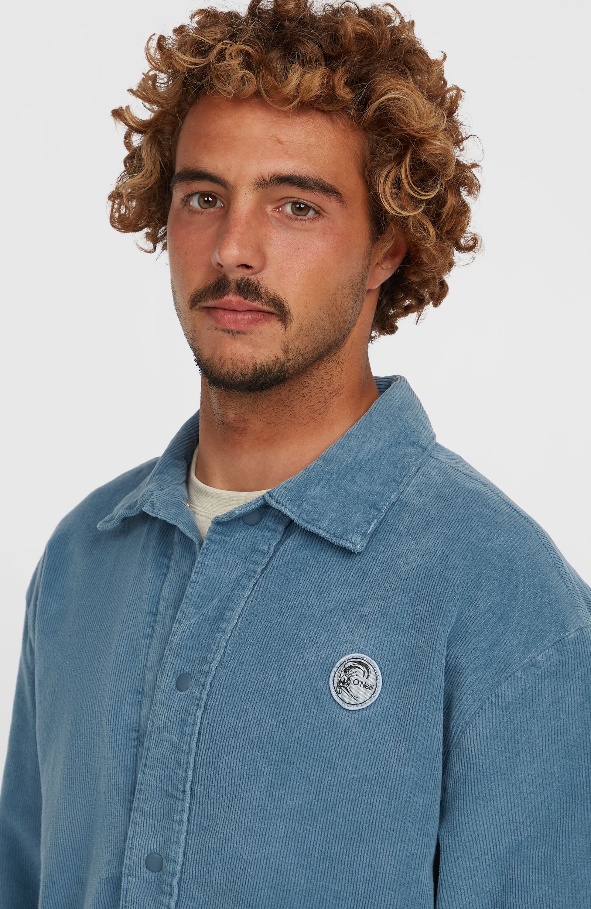 Cord Coach Jacket Men Copen Blue