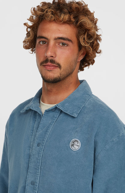 Cord Coach Jacket Men Copen Blue