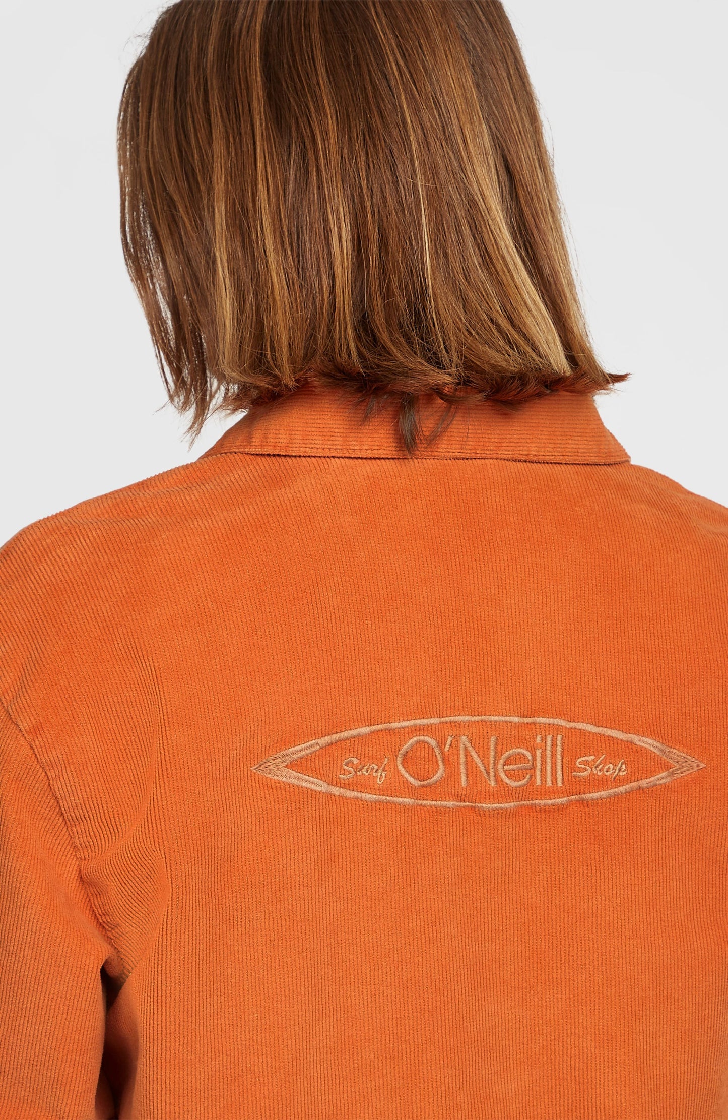Cord Coach Jacket Men Cinnamon Stick