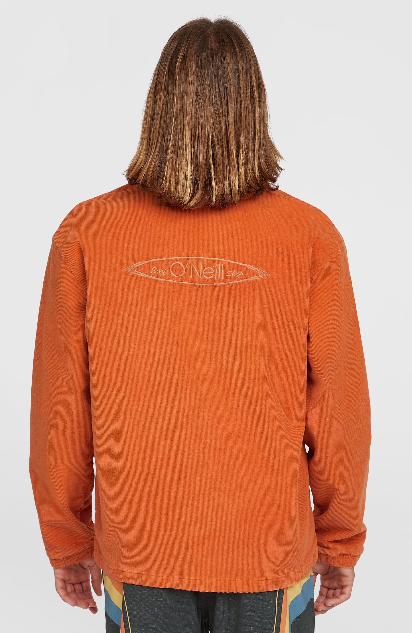 Cord Coach Jacket Men Cinnamon Stick