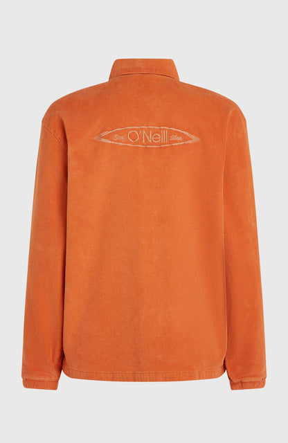 Cord Coach Jacket Men Cinnamon Stick