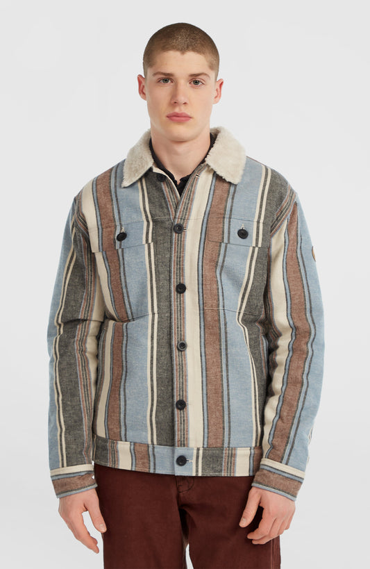 O'Riginals Fleece-Lined Jacket Men Blue Vintage O'Neill Stripe