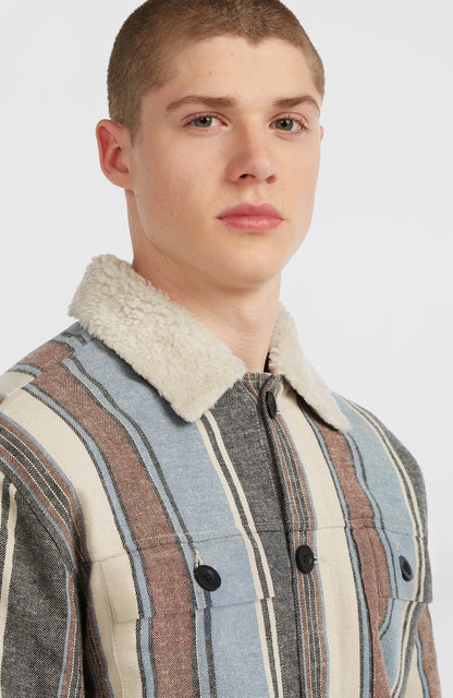O'Riginals Fleece-Lined Jacket Men Blue Vintage O'Neill Stripe